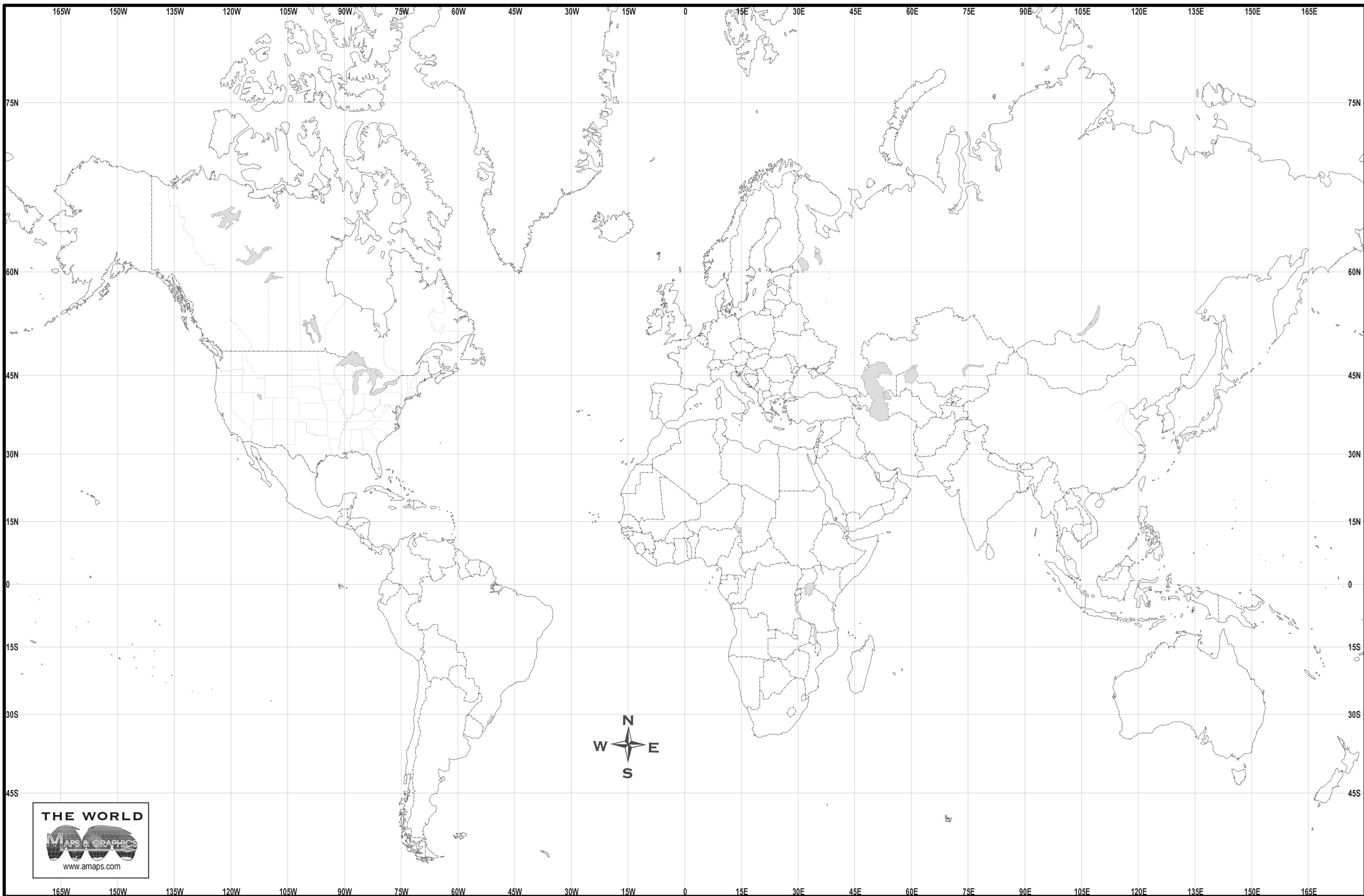 FREE MAP OF WORLD